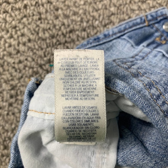 Oshkosh B'gosh Girls Jumper Dress Size 3T Blue Medium‎ Wash Denim Sleeveless - Picture 7 of 8